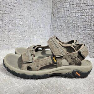 Teva Hudson Bungee Cord Men's Size 9 US Brown Suede outdoor Sandals 1002433